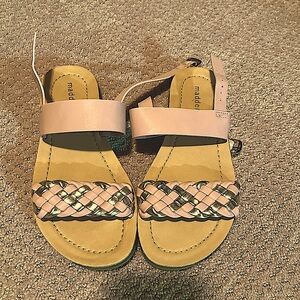 New Never Worn Madden Girl Sandals, Pink and Silver, NWOT - Host Pick!